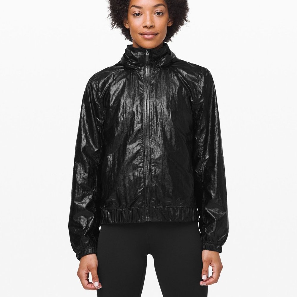 Lululemon GET STELLAR JACKET Matte Black Foil Size: XS